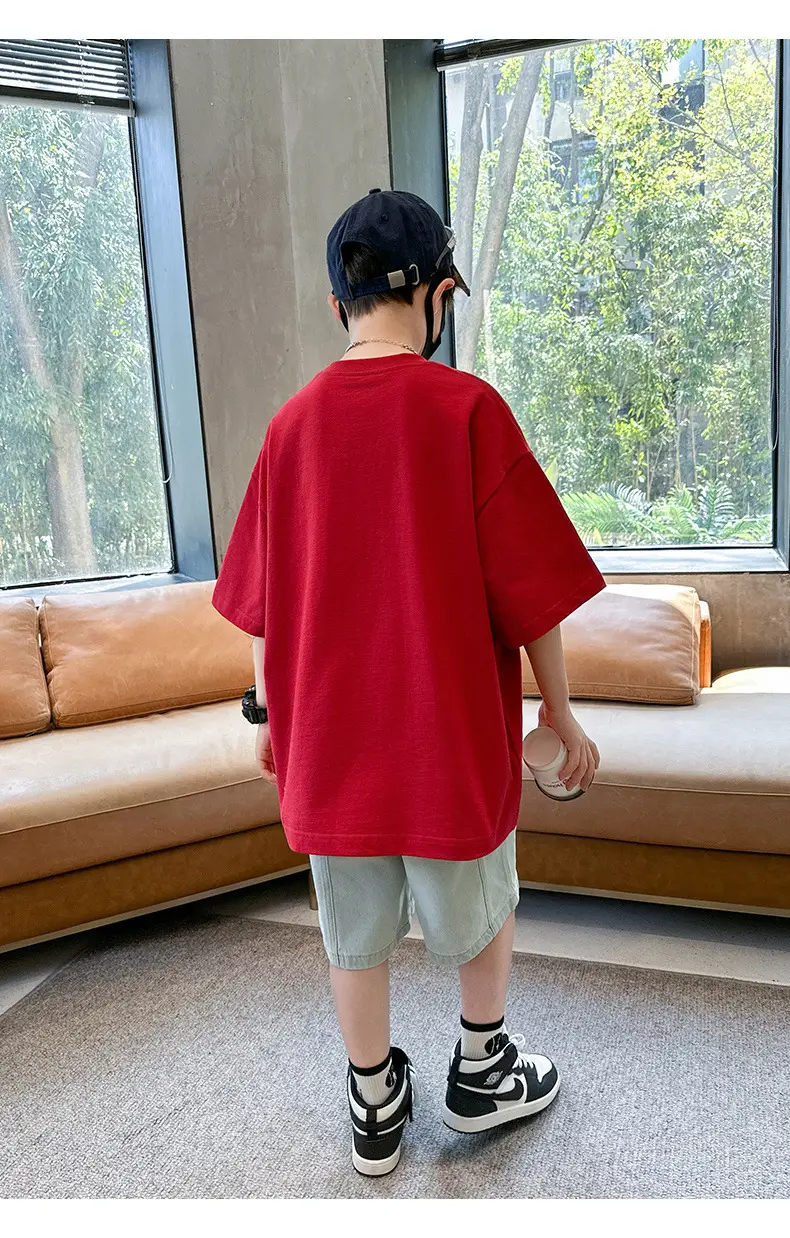 Red Cartoon T-Shirt for Boys Summer Wear — feature 15
