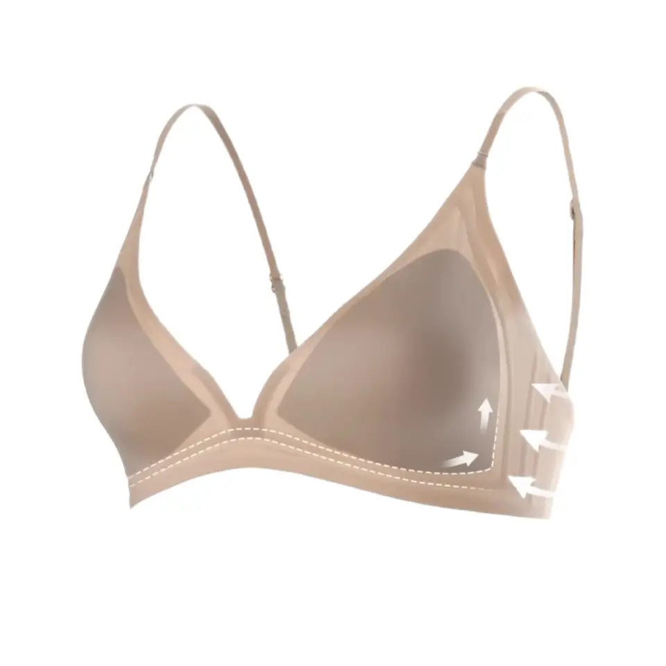 Nude Mesh Cup Push Up Bra for Small Busts - Image 5