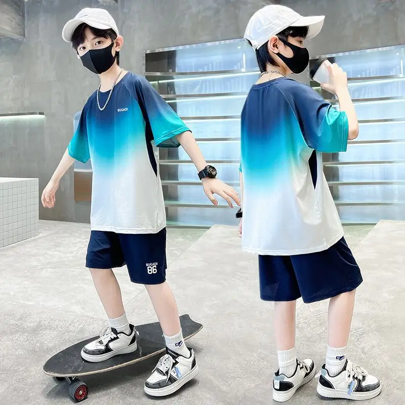 Boys Gradient Two-Piece Summer Suit 2026 - Image 4