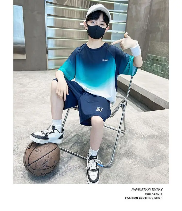 Boys Gradient Two-Piece Summer Suit 2026 — feature 10