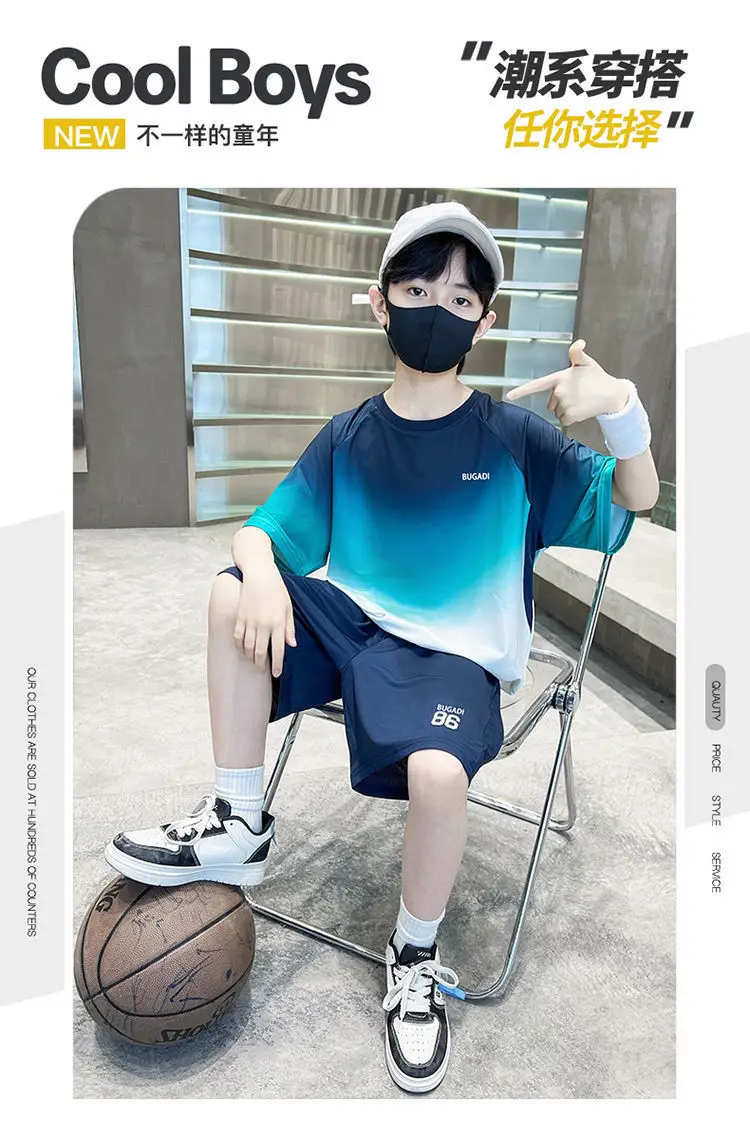Boys Gradient Two-Piece Summer Suit 2026 — feature 2