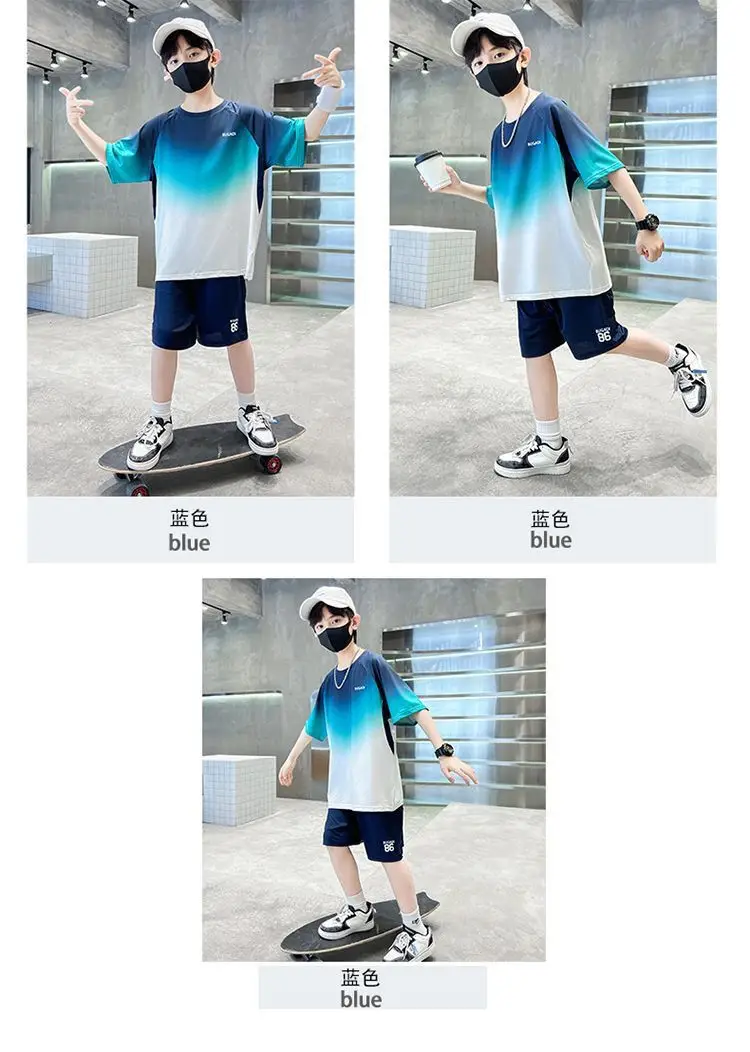Boys Gradient Two-Piece Summer Suit 2026 — feature 4