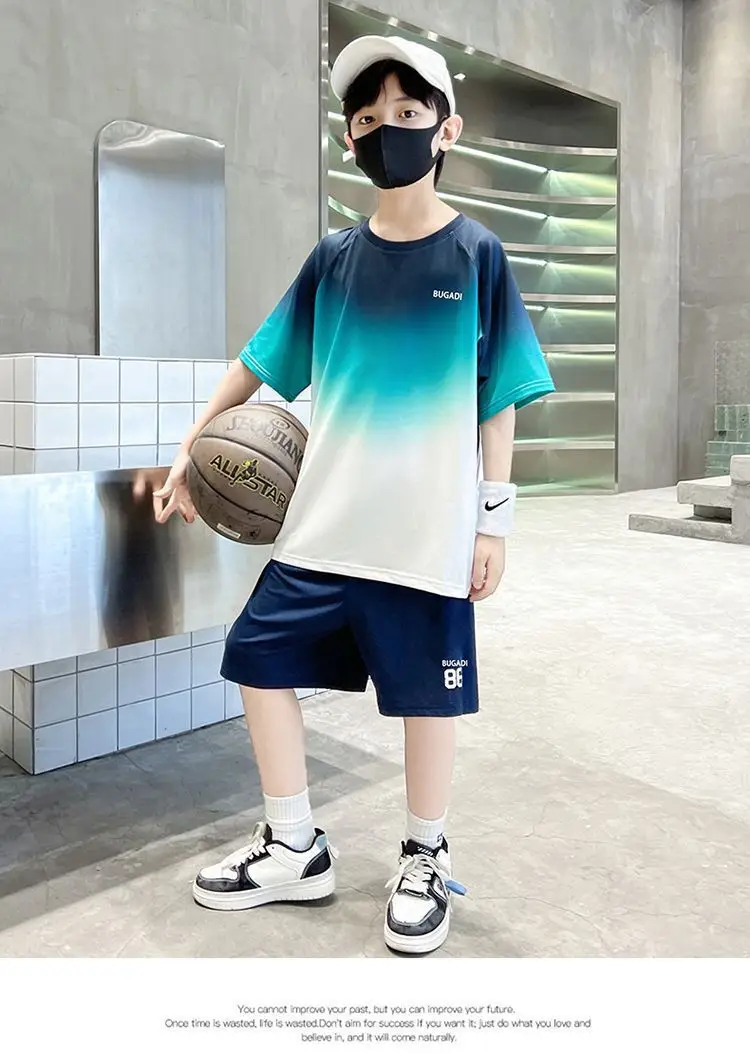 Boys Gradient Two-Piece Summer Suit 2026 — feature 9