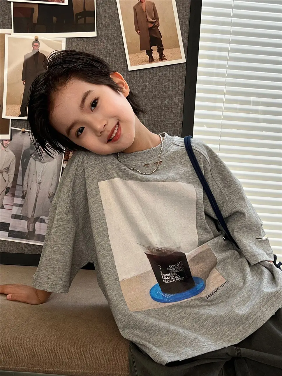 2026 Kids Cotton T-Shirt Ice Print Distressed Design - Image 6