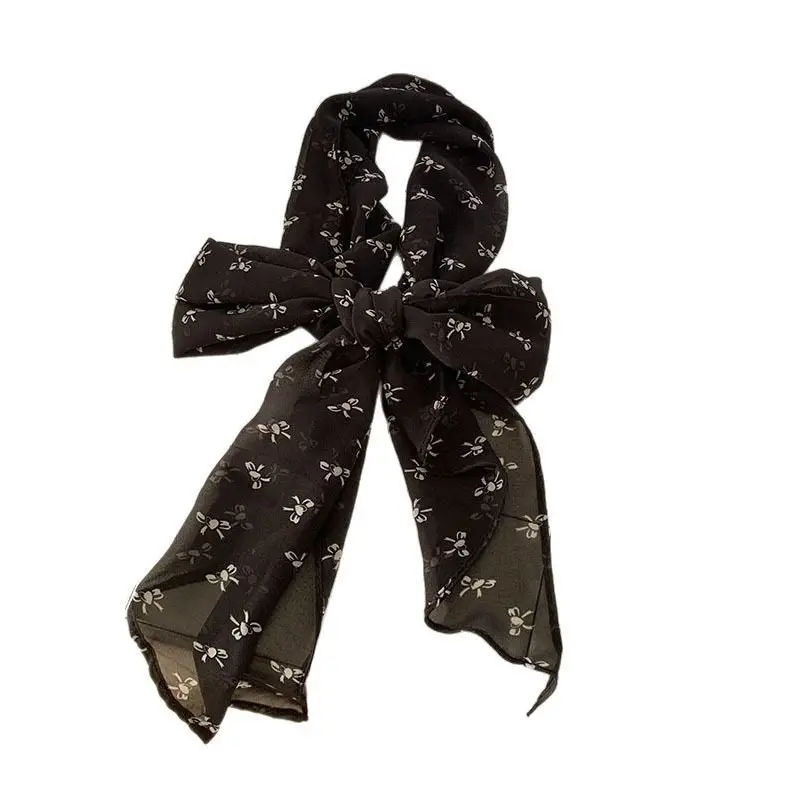 Red French Print Headscarf for Women Summer - Image 8