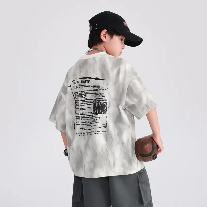 Boys Black T-Shirt 2025 Summer Breathable Fit - Image 5