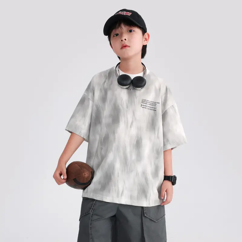 Boys Black T-Shirt 2025 Summer Breathable Fit - Image 6
