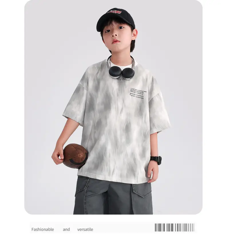 Boys Black T-Shirt 2025 Summer Breathable Fit β feature 12