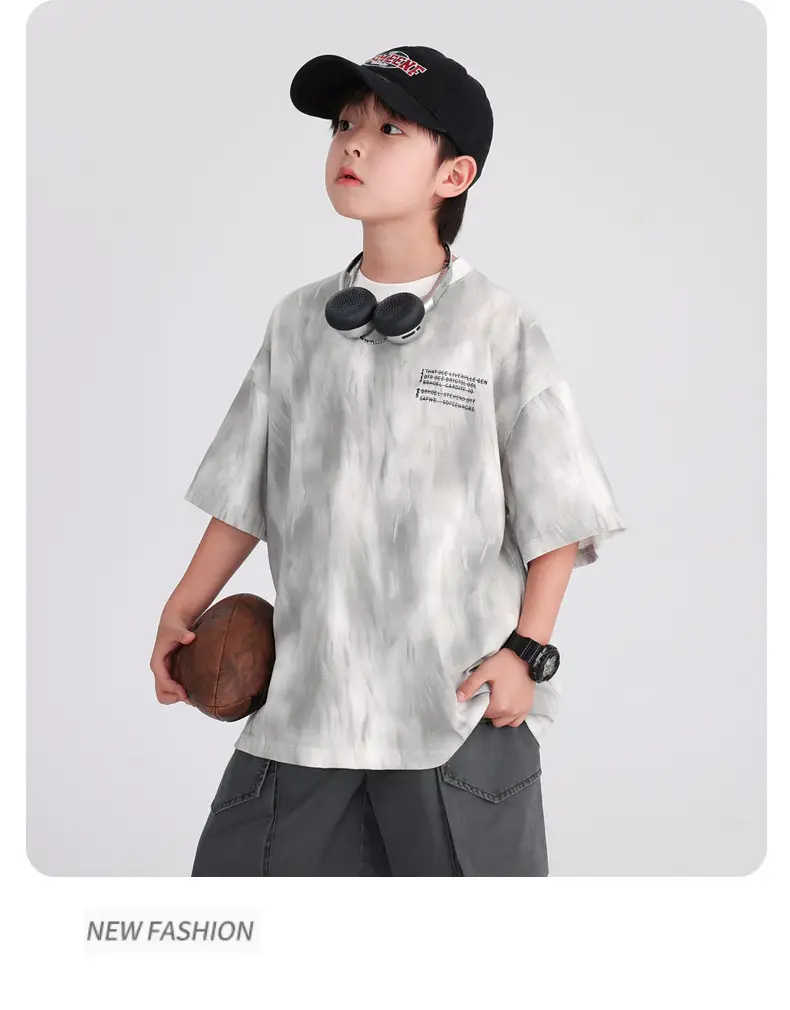 Boys Black T-Shirt 2025 Summer Breathable Fit β feature 13