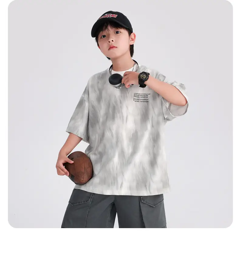 Boys Black T-Shirt 2025 Summer Breathable Fit β feature 14