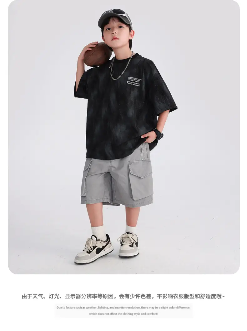 Boys Black T-Shirt 2025 Summer Breathable Fit β feature 7