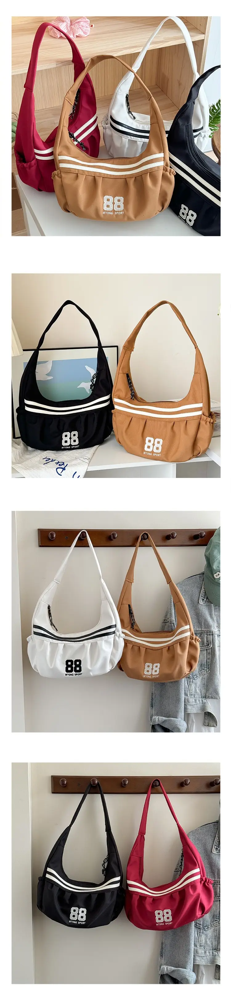 New Kids Crossbody Bag Black White Large Capacity — feature 10