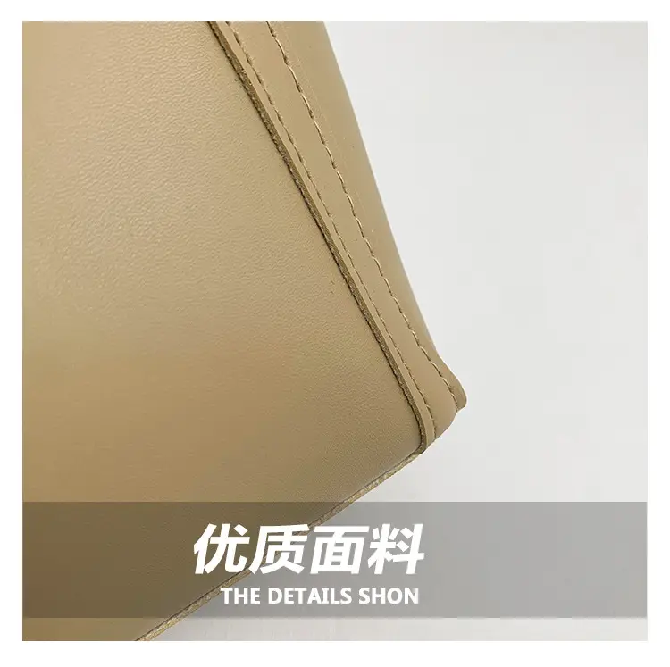Women's Cross-Border Leather Tote Bag Large Capacity Beige — feature 5