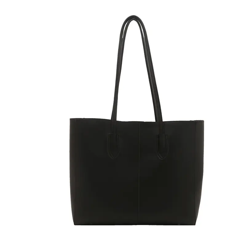 Women Large Capacity Tote Bag Brown Leather 2025 - Image 9