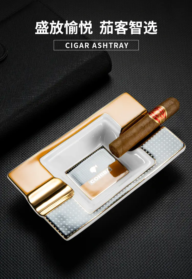 Cuban Cigar Ashtray Ceramic Large Diameter Special Ashtray Creative Stylish Clg-22En1 — feature 1