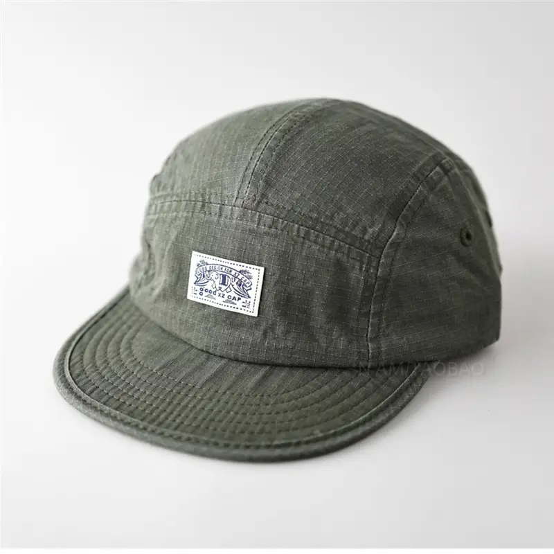 Gray Duckbill Baseball Cap with Patch for Men Women