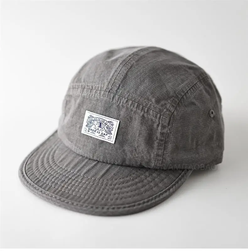 Gray Duckbill Baseball Cap with Patch for Men Women — feature 2