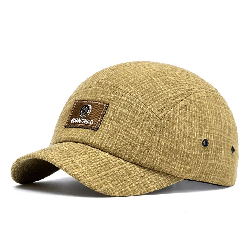 Men's Olive Green Duckbill Cap with Wide Brim — feature 12