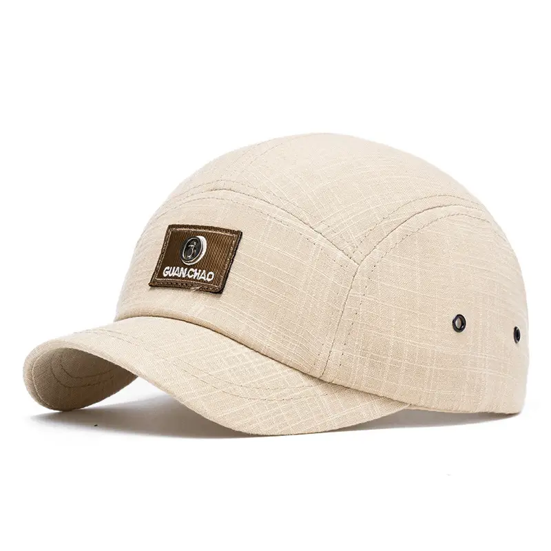 Men's Olive Green Duckbill Cap with Wide Brim — feature 13