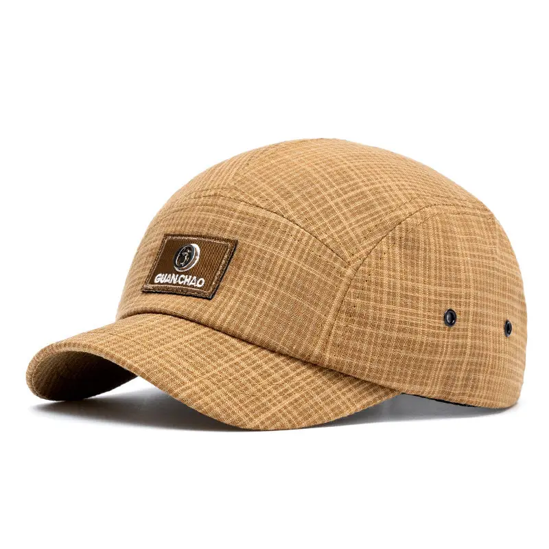 Men's Olive Green Duckbill Cap with Wide Brim — feature 15