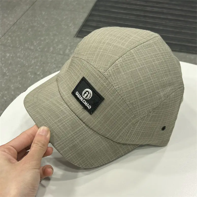 Men's Olive Green Duckbill Cap with Wide Brim