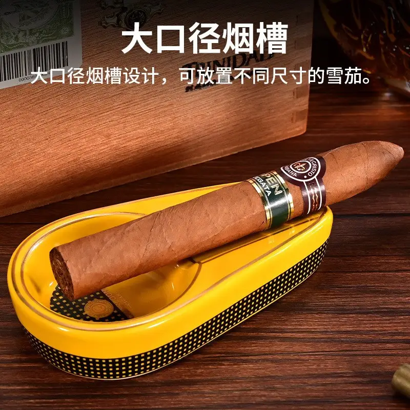 Cigar Ashtray, Large Diameter Cigar Ashtray, Ceramic Ashtray, Creative Single-Person Cigar Ashtray, Smoking Accessories - Image 10
