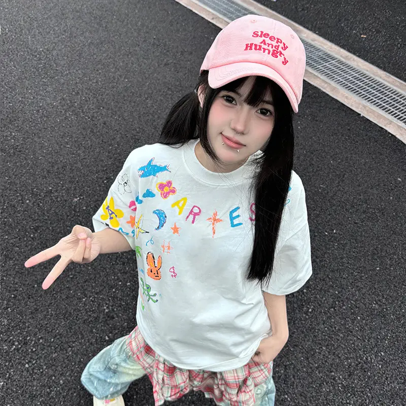 Dopamine Pink Letter Baseball Cap Women Soft Top Breathable Cap Korean Style Embroidered Face Showcase Small Sun Hat Trendy