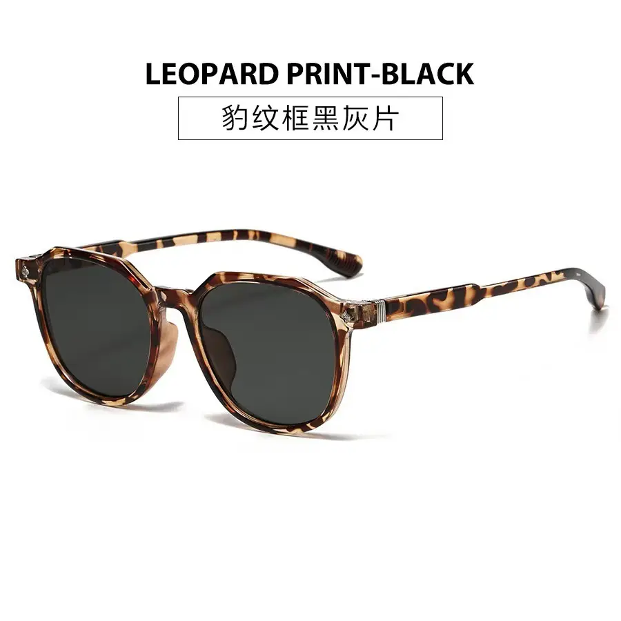 Black Frame Round Sunglasses for Women Men Summer Fashion - Image 10