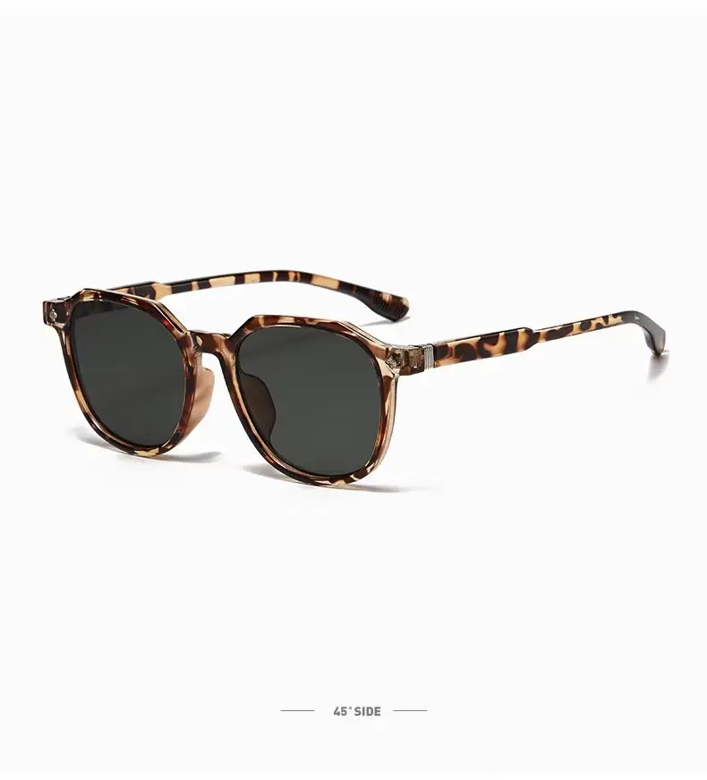 Black Frame Round Sunglasses for Women Men Summer Fashion — feature 11