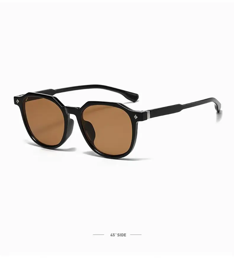 Black Frame Round Sunglasses for Women Men Summer Fashion — feature 17