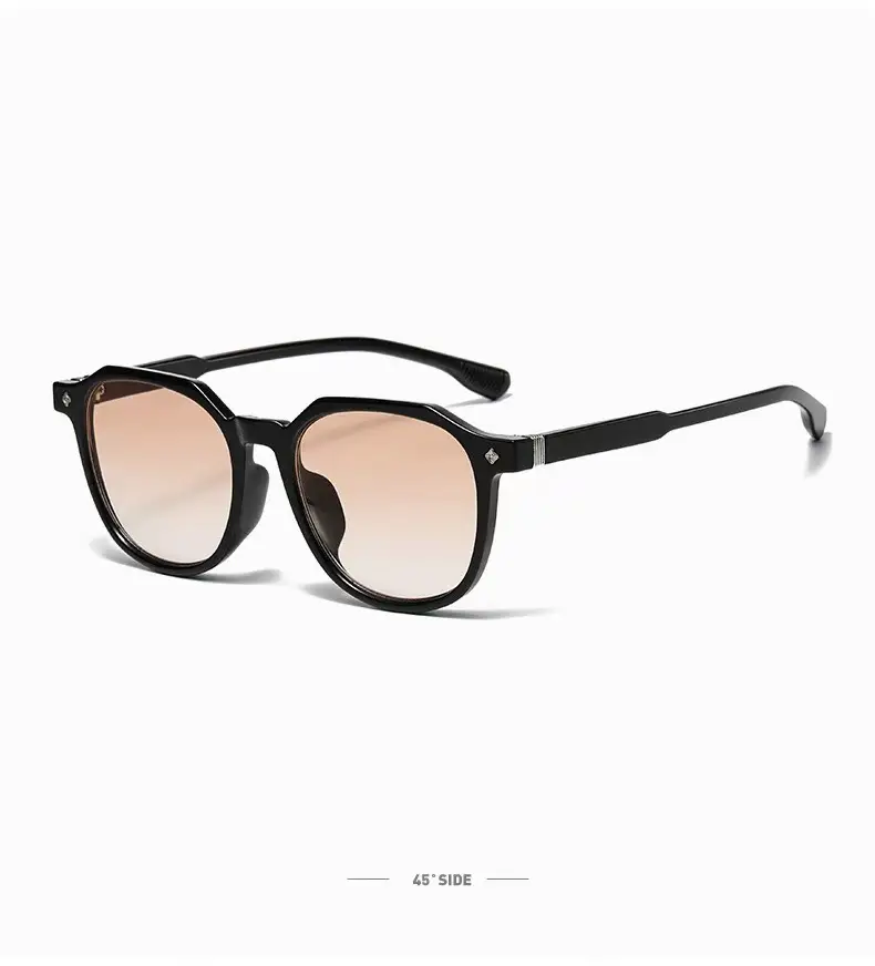 Black Frame Round Sunglasses for Women Men Summer Fashion — feature 19
