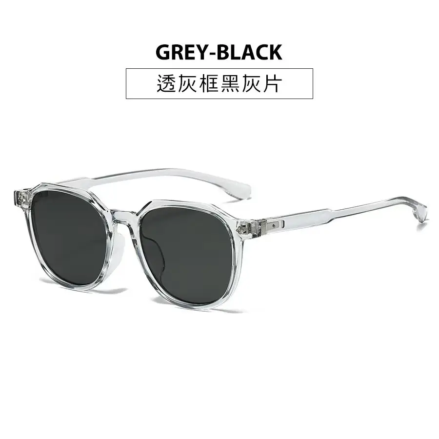 Black Frame Round Sunglasses for Women Men Summer Fashion - Image 4