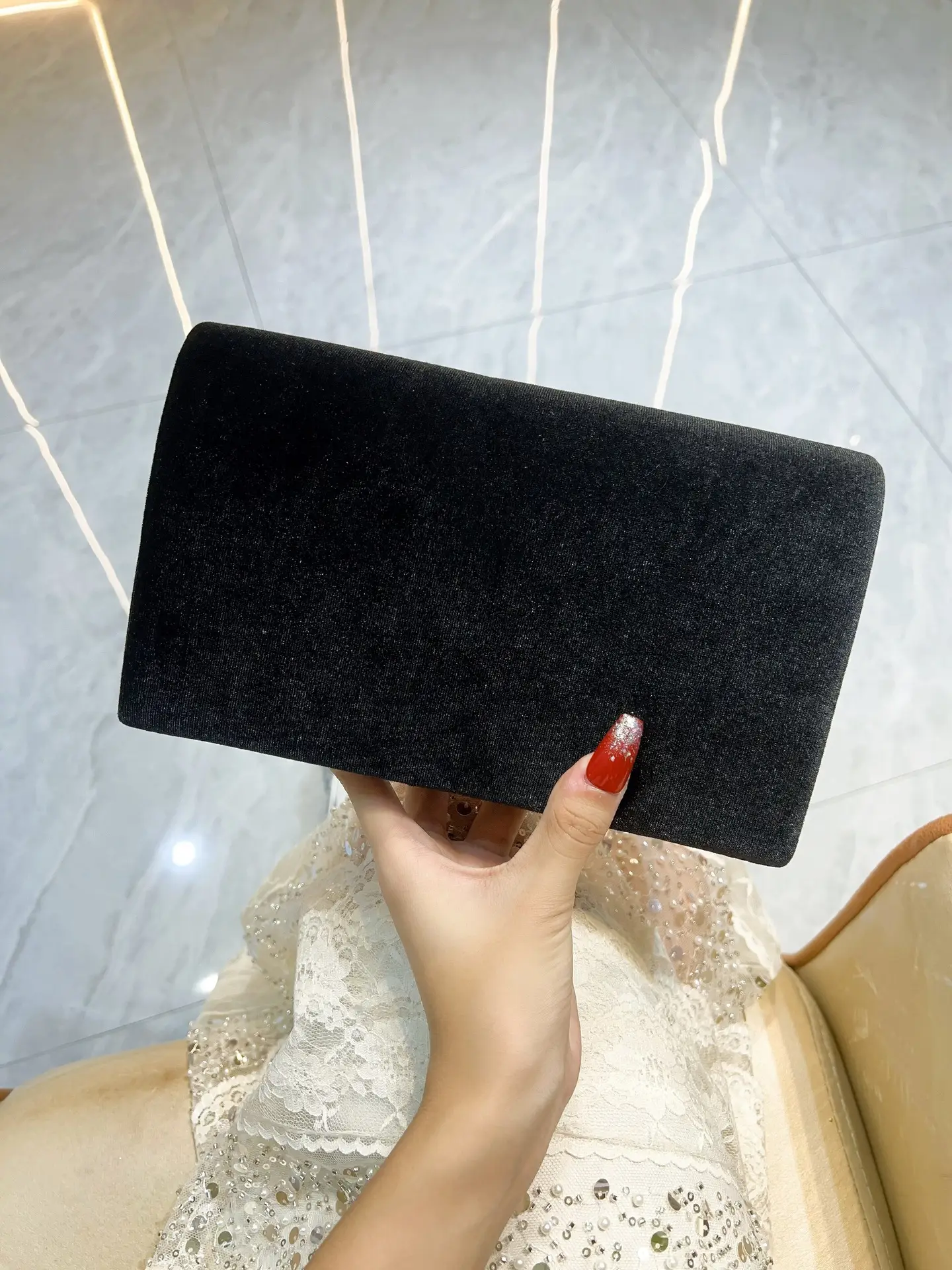 Luxury Velvet Evening Clutch Bag for Women — feature 6