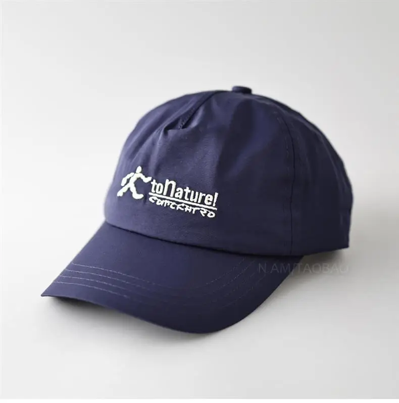 Navy Blue Knitted Baseball Cap with Logo — feature 2