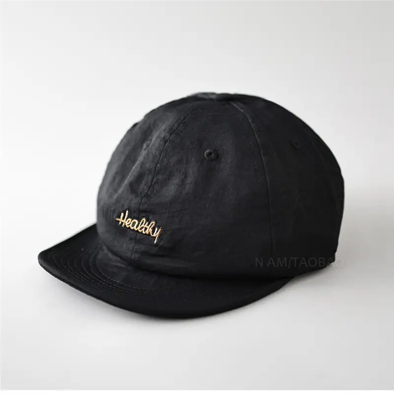 Black Embroidered Baseball Cap for Men Women - Image 9