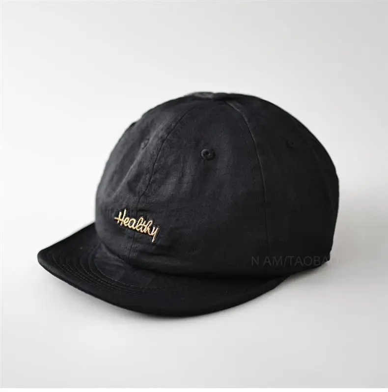 Black Embroidered Baseball Cap for Men Women — feature 1