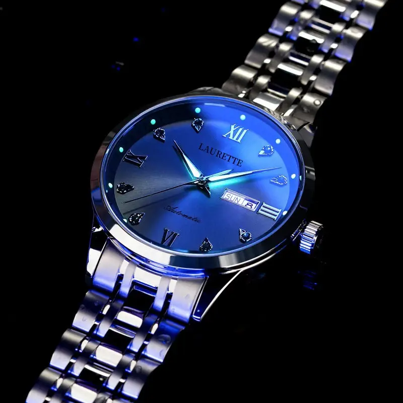 Laurit New Diamond Encrusted Men's Quartz Watch Live Broadcast - Image 5