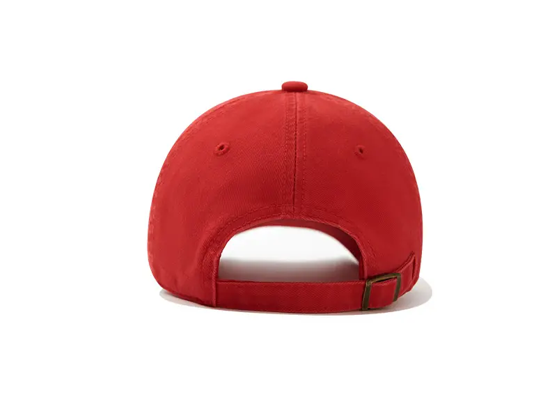 Red Baseball Cap with Embroidered Logo for Women & Men — feature 12