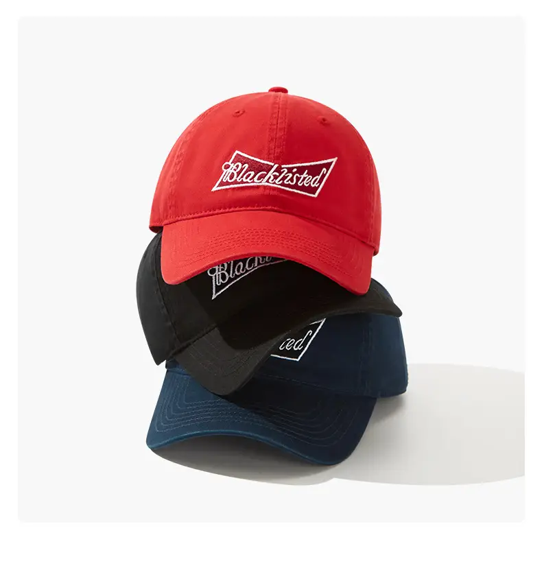 Red Baseball Cap with Embroidered Logo for Women & Men — feature 8