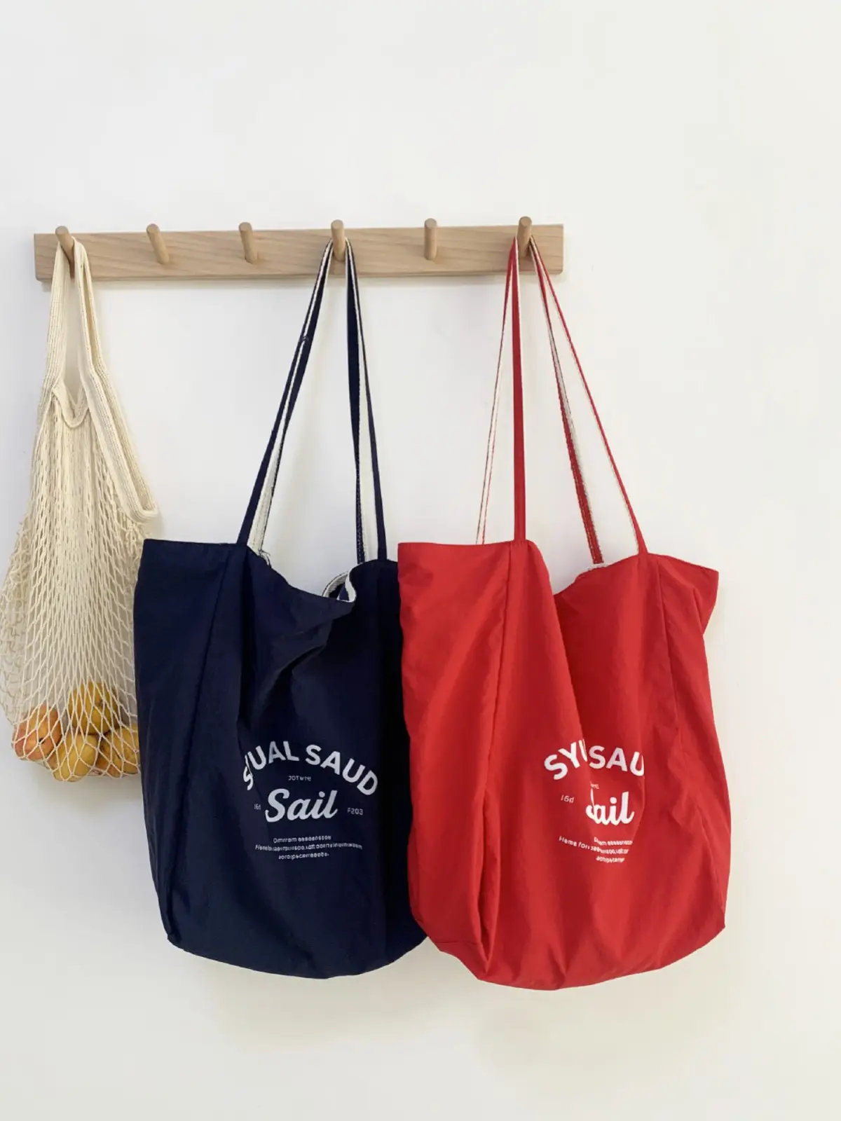Striped Canvas Tote Bags 2024 New Korean Style - Image 7