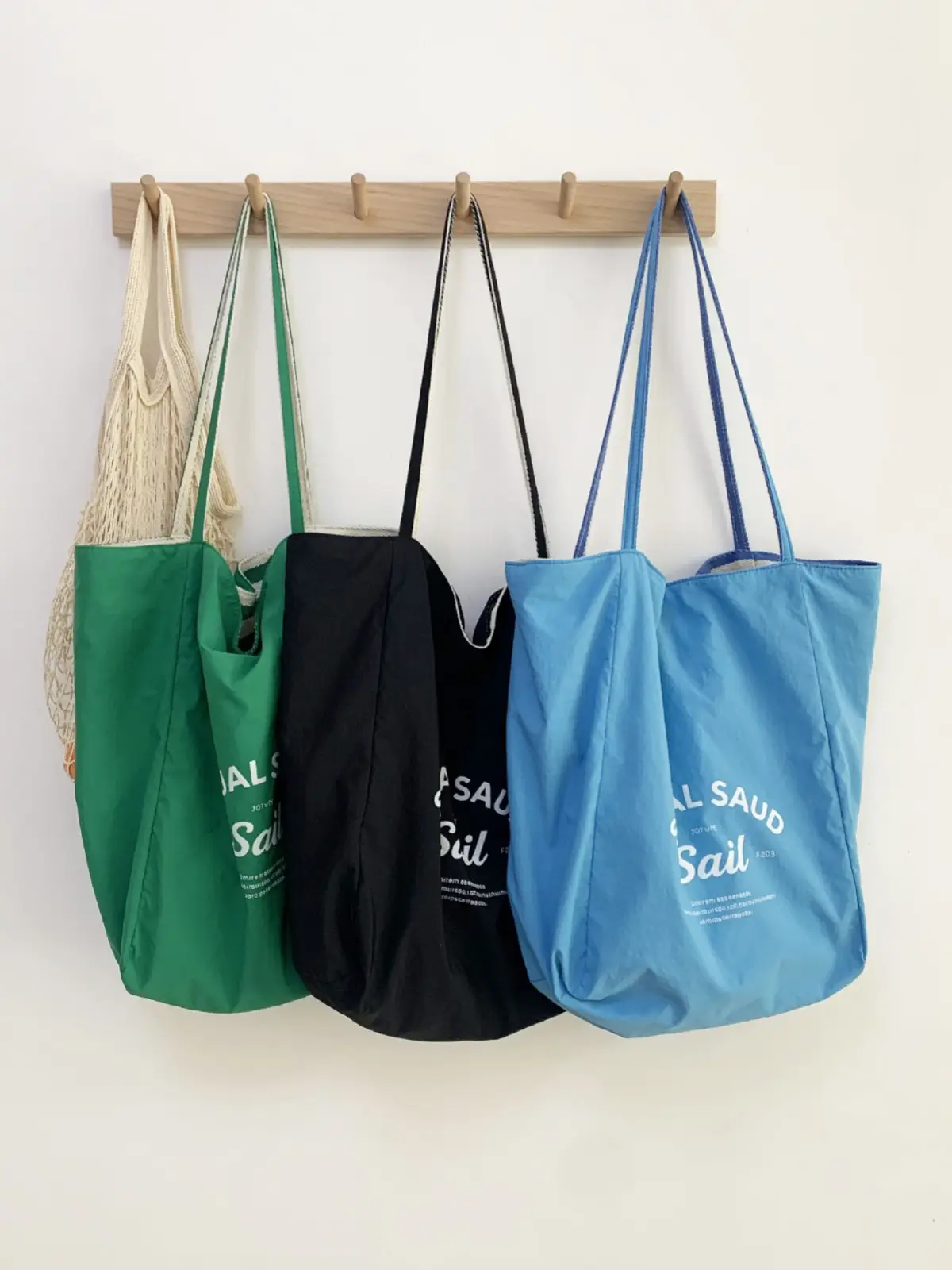 Striped Canvas Tote Bags 2024 New Korean Style - Image 9
