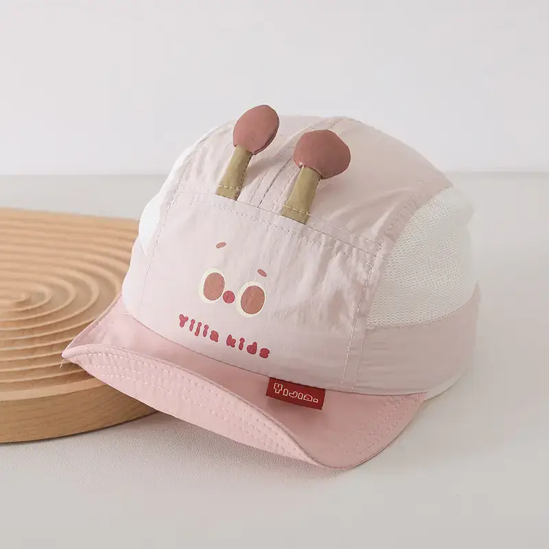 Baby Pink Mesh Sun Hat for Kids — feature 12