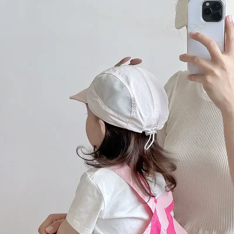 Baby Pink Mesh Sun Hat for Kids — feature 4