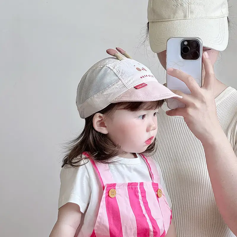 Baby Pink Mesh Sun Hat for Kids — feature 7