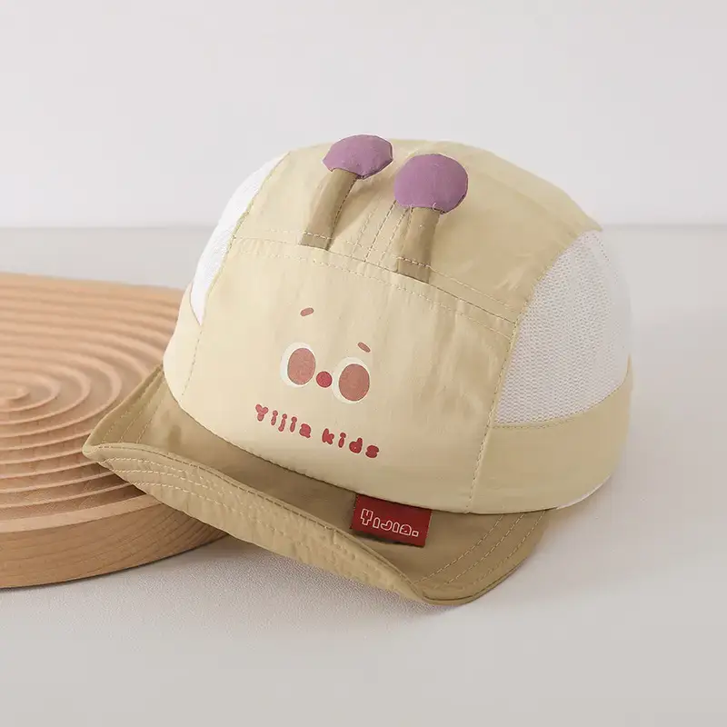 Baby Pink Mesh Sun Hat for Kids - Image 2