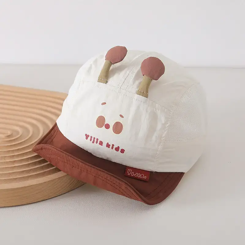 Baby Pink Mesh Sun Hat for Kids - Image 4