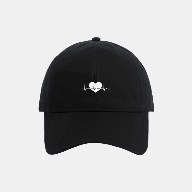 Pink Heart Stamped Baseball Cap for Women - Image 6