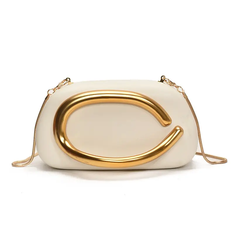 Zr Gold Plated Mini Clutch Bag Red Vintage Handle - Image 10
