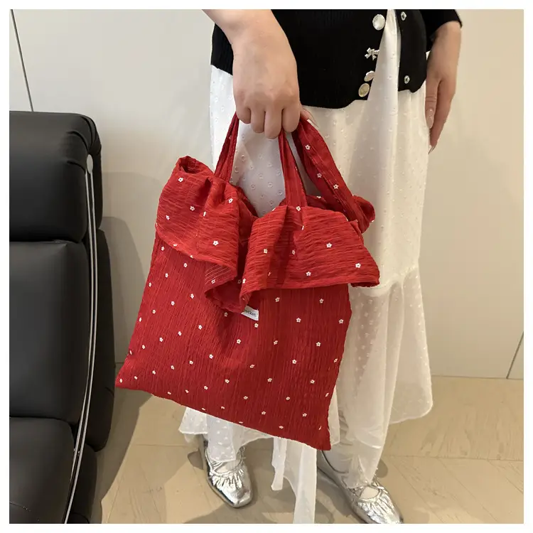 Fairy Ruffled Mesh Shoulder Bag Women Large Capacity — feature 10