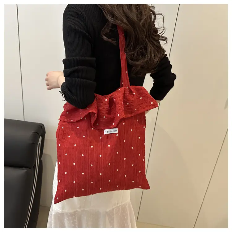 Fairy Ruffled Mesh Shoulder Bag Women Large Capacity — feature 11